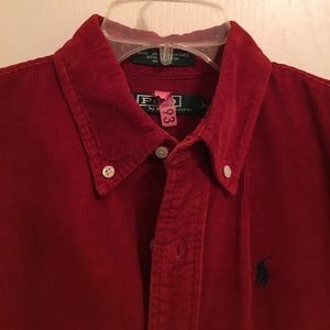 RALPH LAUREN🏃🏽Long Sleeve Corduroy Shirt Size XL
